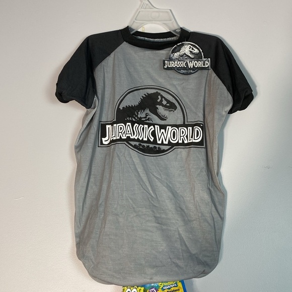 2 Dog Shirts size XL Pink Patrick and Gray Jurassic Park - Picture 2 of 9